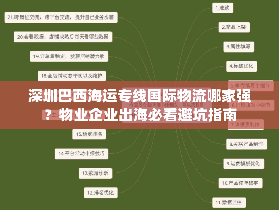 深圳巴西海运专线国际物流哪家强?物业企业出海必看避坑指南 深圳巴西海运专线国际物流哪家强?物业企业出海必看避坑指南