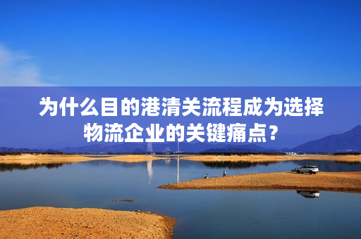 为什么目的港清关流程成为选择物流企业的关键痛点？