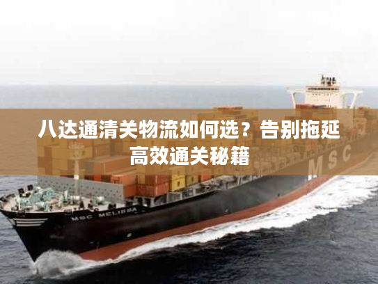 八达通清关物流如何选？告别拖延高效通关秘籍