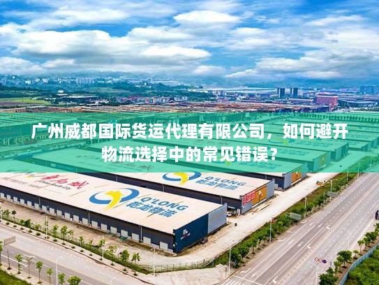 广州威都国际货运代理有限公司，如何避开物流选择中的常见错误？