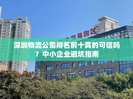 深圳物流公司排名前十真的可信吗？中小企业避坑指南