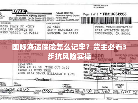 国际海运保险怎么记牢？货主必看3步抗风险实操