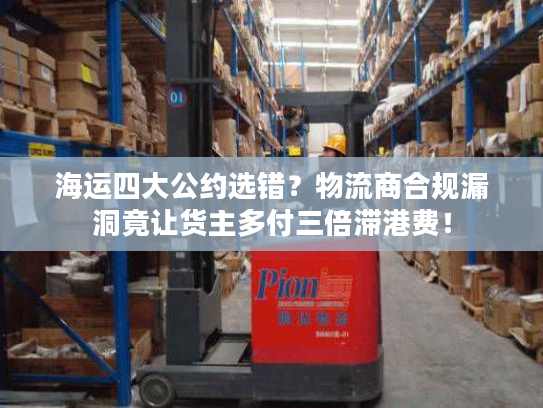 海运四大公约选错?物流商合规漏洞竟让货主多付三倍滞港费! 海运四大公约选错?物流商合规漏洞竟让货主多付三倍滞港费!