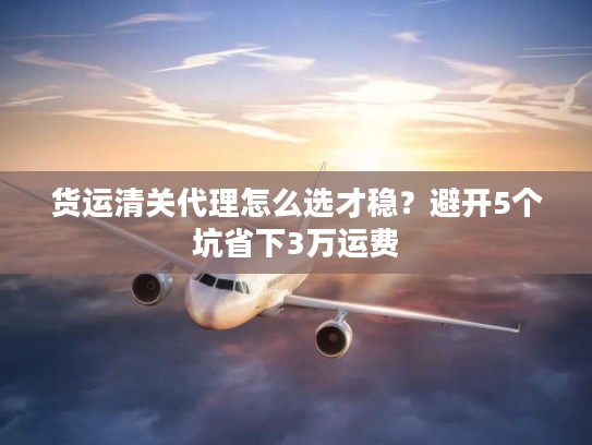 货运清关代理怎么选才稳？避开5个坑省下3万运费
