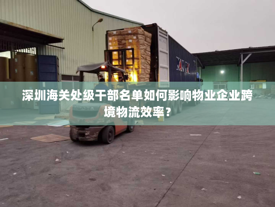 深圳海关处级干部名单如何影响物业企业跨境物流效率？