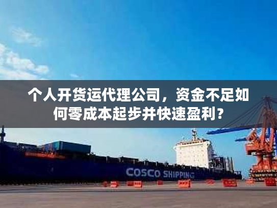 个人开货运代理公司，资金不足如何零成本起步并快速盈利？