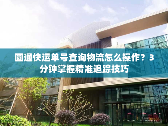 圆通快运单号查询物流怎么操作？3分钟掌握精准追踪技巧