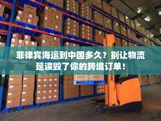 菲律宾海运到中国多久？别让物流延误毁了你的跨境订单！