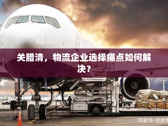 关腊清，物流企业选择痛点如何解决？