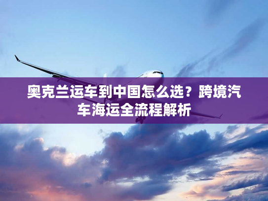 奥克兰运车到中国怎么选?跨境汽车海运全流程解析 奥克兰运车到中国怎么选?跨境汽车海运全流程解析