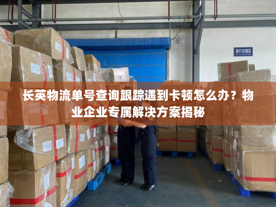 长英物流单号查询跟踪遇到卡顿怎么办？物业企业专属解决方案揭秘