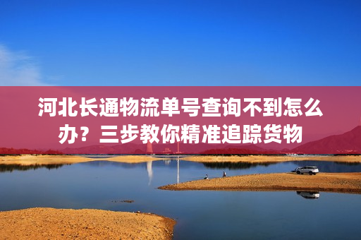 河北长通物流单号查询不到怎么办？三步教你精准追踪货物