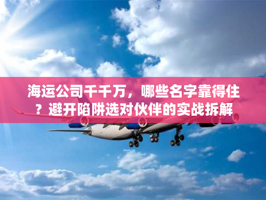海运公司千千万，哪些名字靠得住？避开陷阱选对伙伴的实战拆解