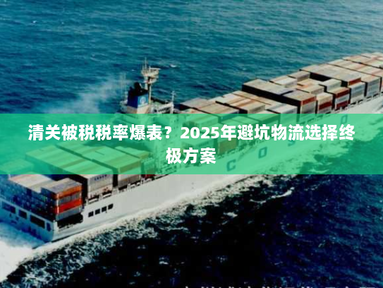 清关被税税率爆表？2025年避坑物流选择终极方案