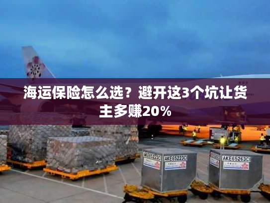 海运保险怎么选？避开这3个坑让货主多赚20%