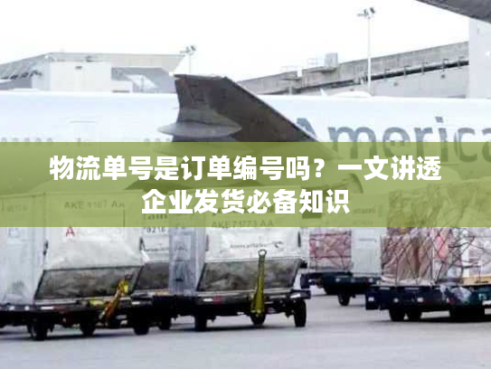 物流单号是订单编号吗?一文讲透企业发货必备知识 物流单号是订单编号吗?一文讲透企业发货必备知识