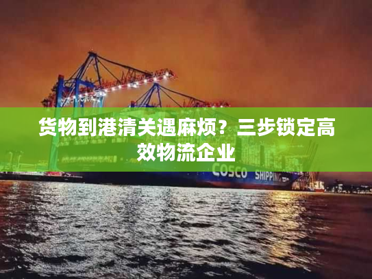 货物到港清关遇麻烦？三步锁定高效物流企业