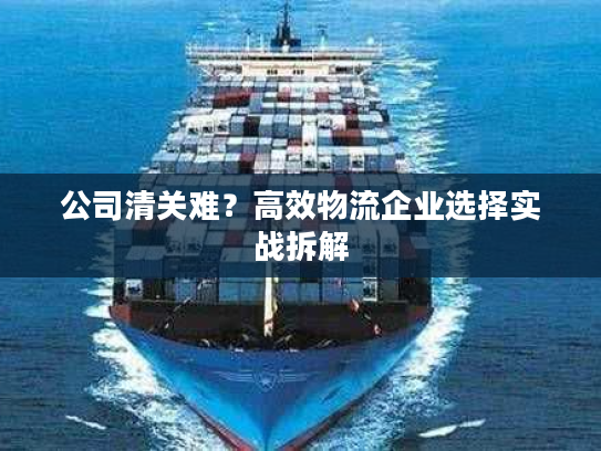 公司清关难？高效物流企业选择实战拆解