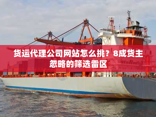 货运代理公司网站怎么挑？8成货主忽略的筛选雷区