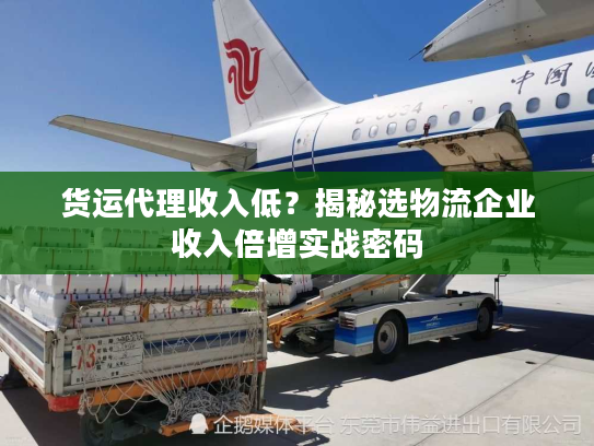 货运代理收入低？揭秘选物流企业收入倍增实战密码
