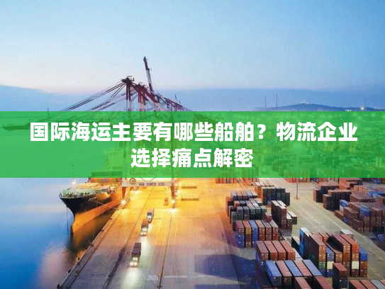 国际海运主要有哪些船舶？物流企业选择痛点解密