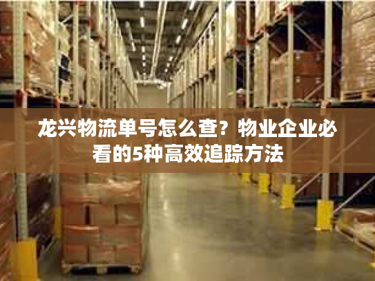 龙兴物流单号怎么查？物业企业必看的5种高效追踪方法