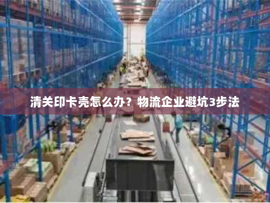 清关印卡壳怎么办？物流企业避坑3步法