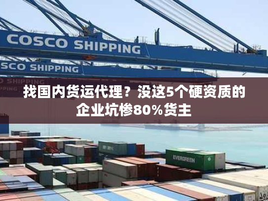 找国内货运代理?没这5个硬资质的企业坑惨80%货主 找国内货运代理?没这5个硬资质的企业坑惨80%货主