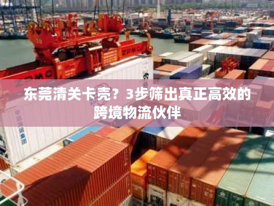 东莞清关卡壳？3步筛出真正高效的跨境物流伙伴