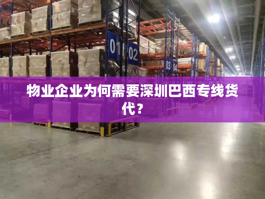 物业企业为何需要深圳巴西专线货代？