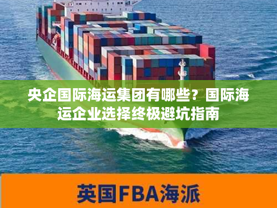 央企国际海运集团有哪些？国际海运企业选择终极避坑指南