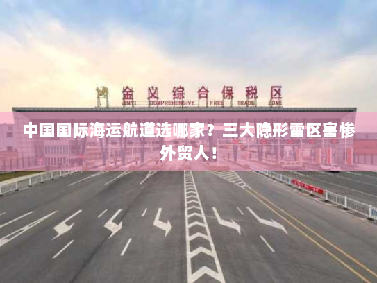 中国国际海运航道选哪家?三大隐形雷区害惨外贸人!
