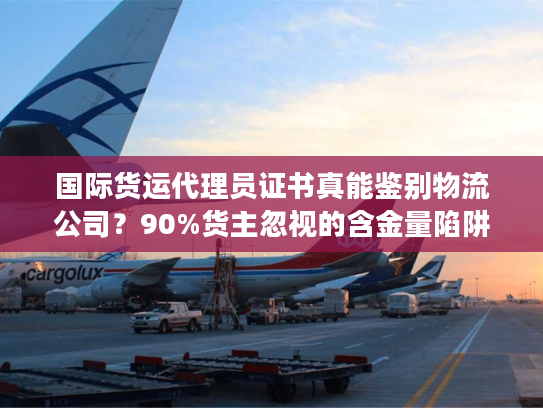 国际货运代理员证书真能鉴别物流公司？90%货主忽视的含金量陷阱