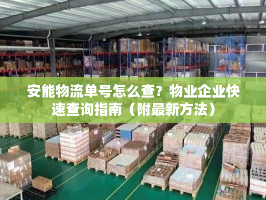安能物流单号怎么查？物业企业快速查询指南（附最新方法）