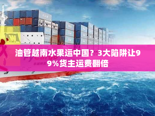 油管越南水果运中国？3大陷阱让99%货主运费翻倍