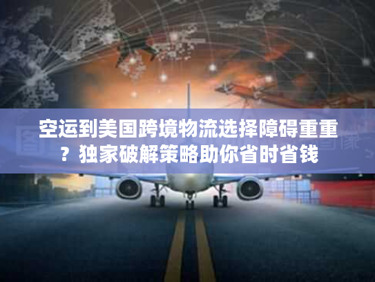 空运到美国跨境物流选择障碍重重？独家破解策略助你省时省钱