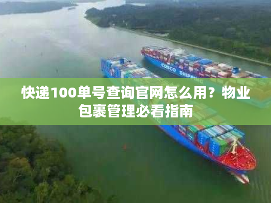 快递100单号查询官网怎么用？物业包裹管理必看指南
