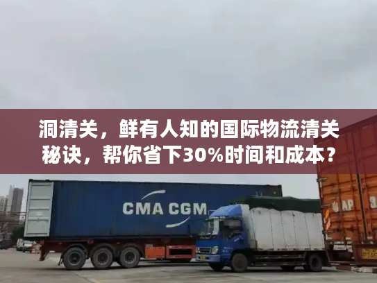 洞清关，鲜有人知的国际物流清关秘诀，帮你省下30%时间和成本？