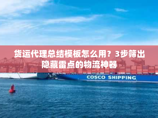 货运代理总结模板怎么用？3步筛出隐藏雷点的物流神器