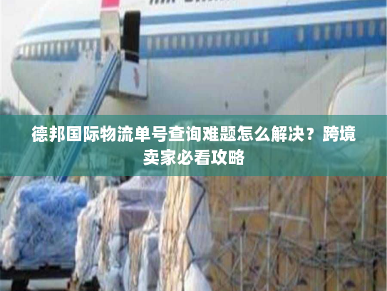 德邦国际物流单号查询难题怎么解决？跨境卖家必看攻略