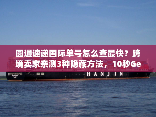 圆通速递国际单号怎么查最快？跨境卖家亲测3种隐藏方法，10秒Get物流轨迹！