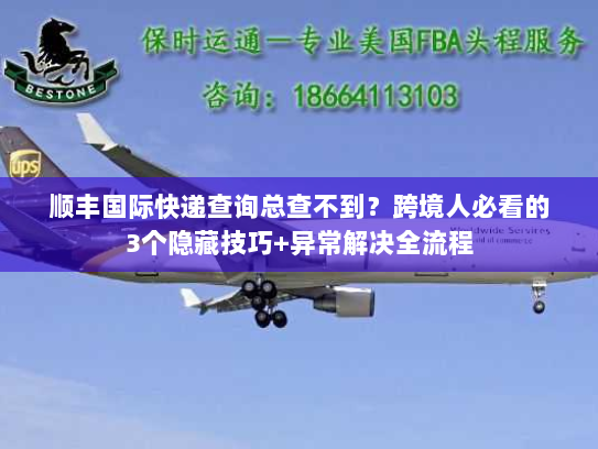 顺丰国际快递查询总查不到？跨境人必看的3个隐藏技巧+异常解决全流程