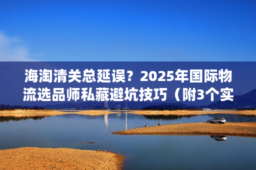 海淘清关总延误?2025年国际物流选品师私藏避坑技巧(附3个实战案例) 海淘清关总延误?2025年国际物流选品师私藏避坑技巧(附3个实战案例)