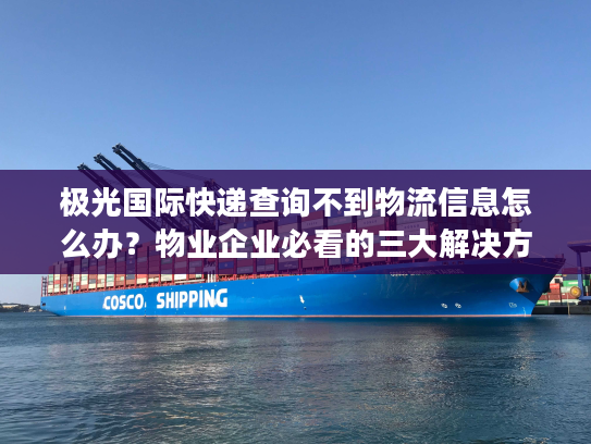 极光国际快递查询不到物流信息怎么办？物业企业必看的三大解决方案