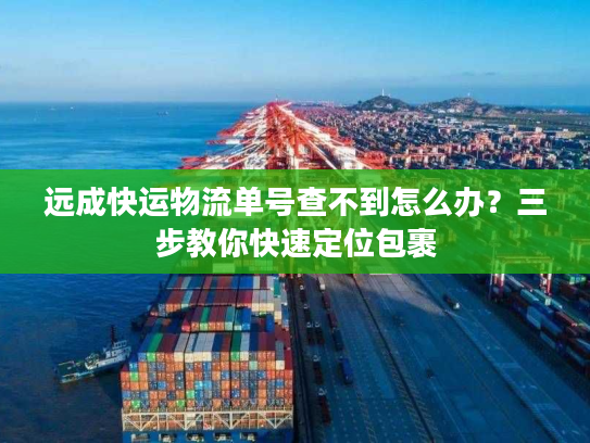 远成快运物流单号查不到怎么办？三步教你快速定位包裹