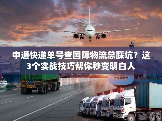 中通快递单号查国际物流总踩坑？这3个实战技巧帮你秒变明白人
