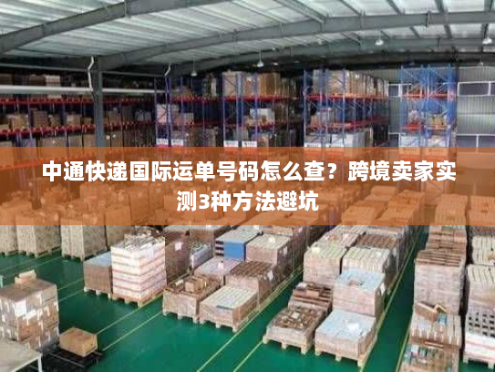 中通快递国际运单号码怎么查？跨境卖家实测3种方法避坑