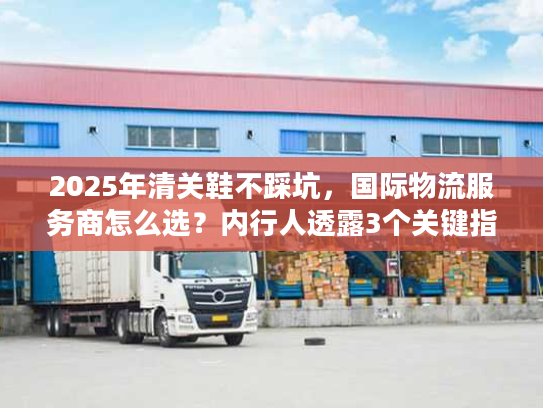 2025年清关鞋不踩坑，国际物流服务商怎么选？内行人透露3个关键指标