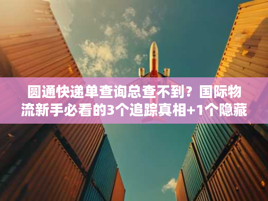圆通快递单查询总查不到？国际物流新手必看的3个追踪真相+1个隐藏工具
