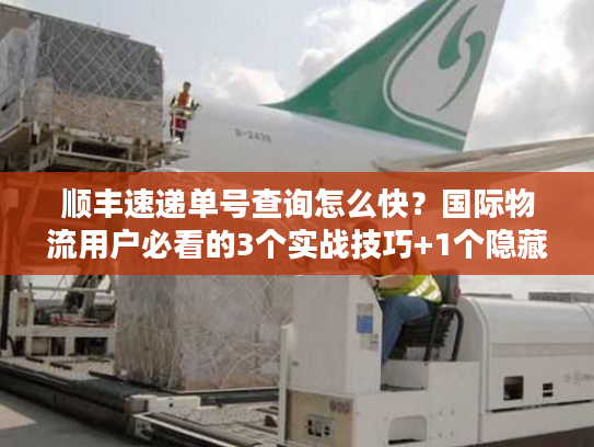 顺丰速递单号查询怎么快？国际物流用户必看的3个实战技巧+1个隐藏工具